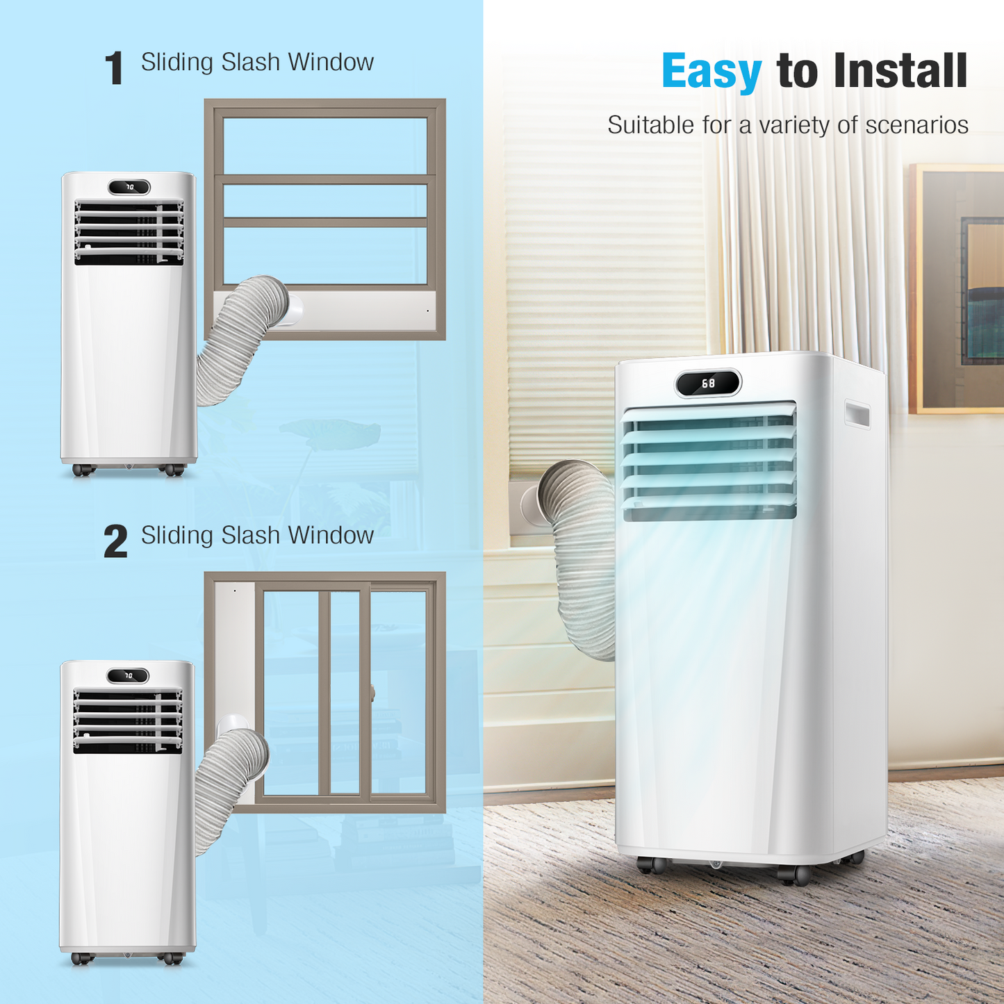 ZAFRO 8,000 BTU Portable Air Conditioner