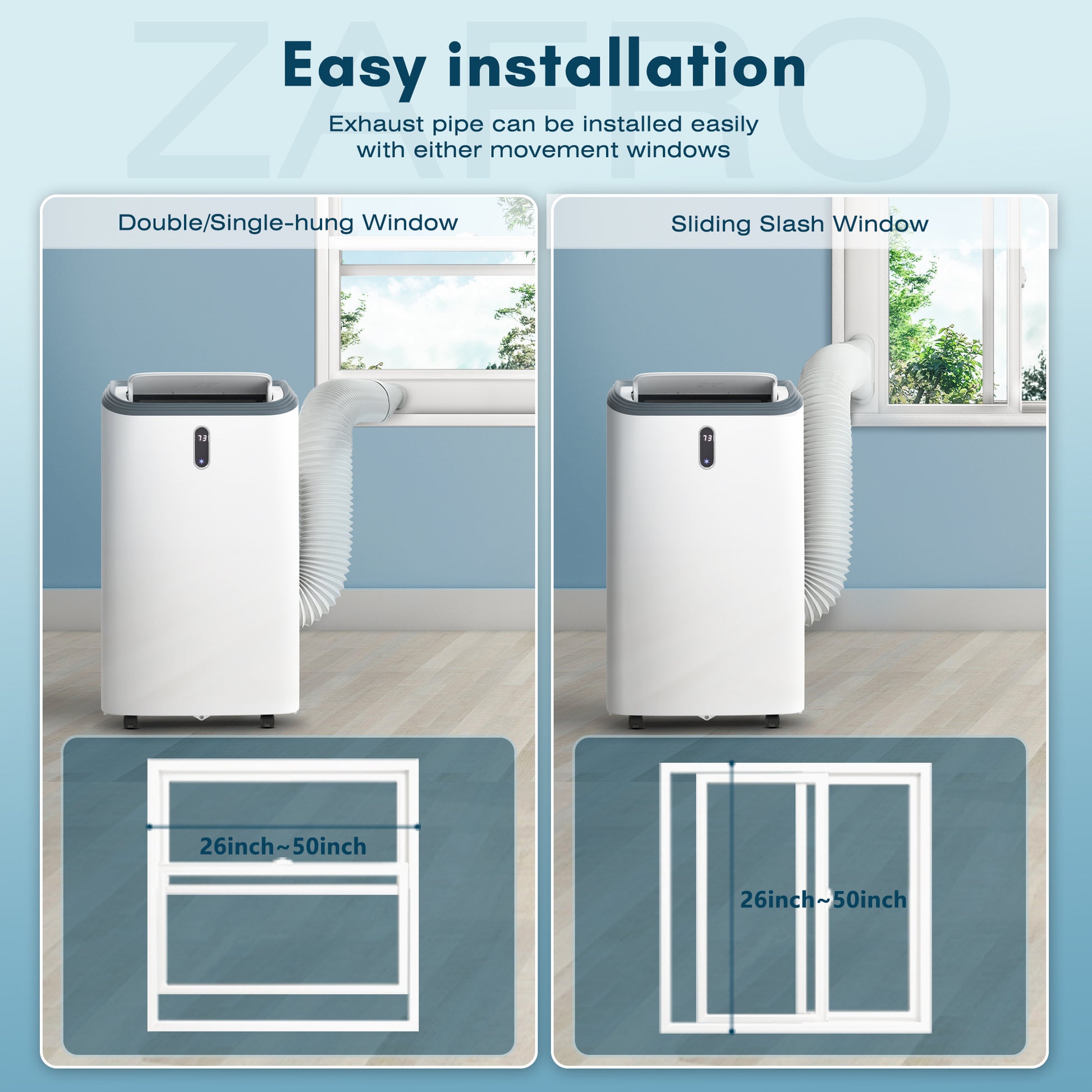 ZAFRO Portable Air Conditioners,3-in-1 Portable AC Unit