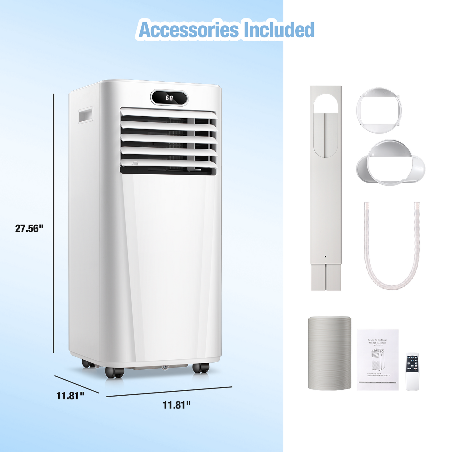 ZAFRO 8,000 BTU Portable Air Conditioner