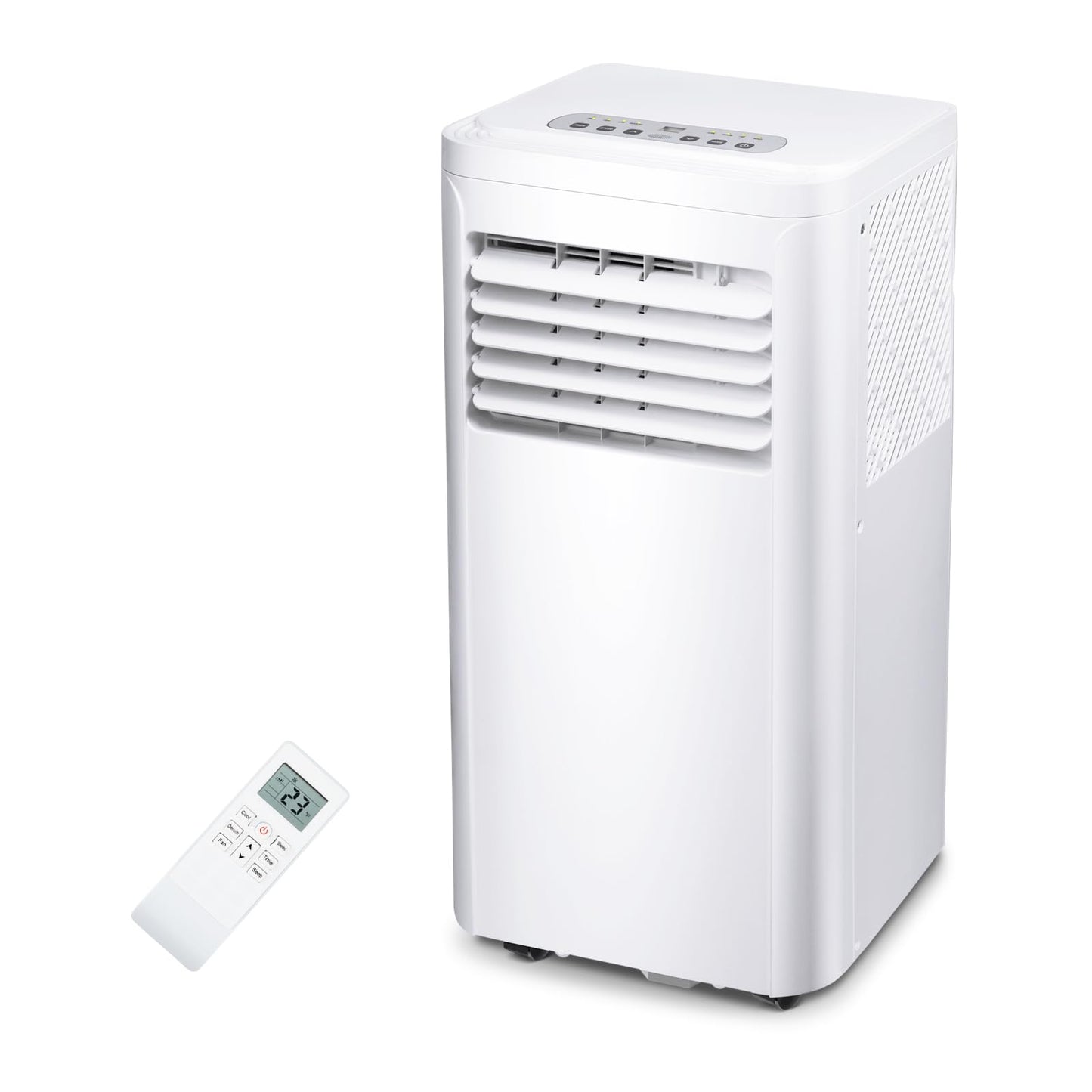 ZAFRO 8000BTU 3-IN-1 Portable Air Conditioners, Air Conditioner with 3 Speeds, i AC with Remote Control/Timer/LED Display